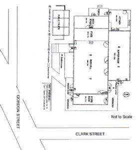 Floor plan of hall, click to view larger image.