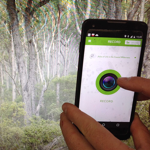 Photograph: The NatureMapr App which the Atlas of Life will use for local citizen science.