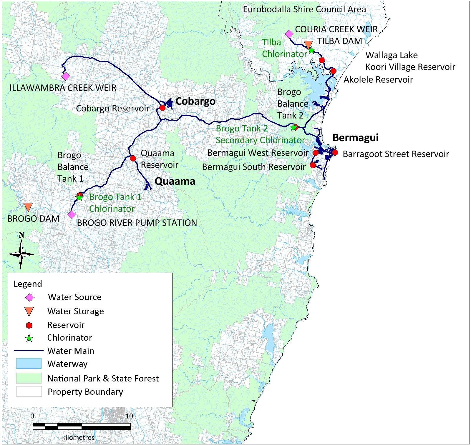 BrogoBermagui water supply system Bega Valley Shire Council